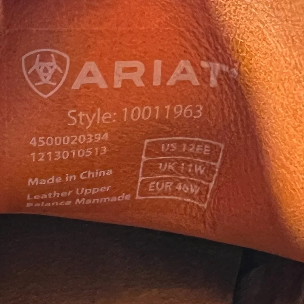 Ariat size 12